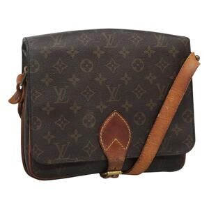 LOUIS VUITTON Monogram Cartouchiere MM Shoulder Bag M51253